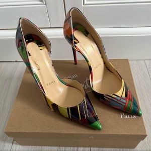 Louboutin multicolor patent Iriza heels – size 38